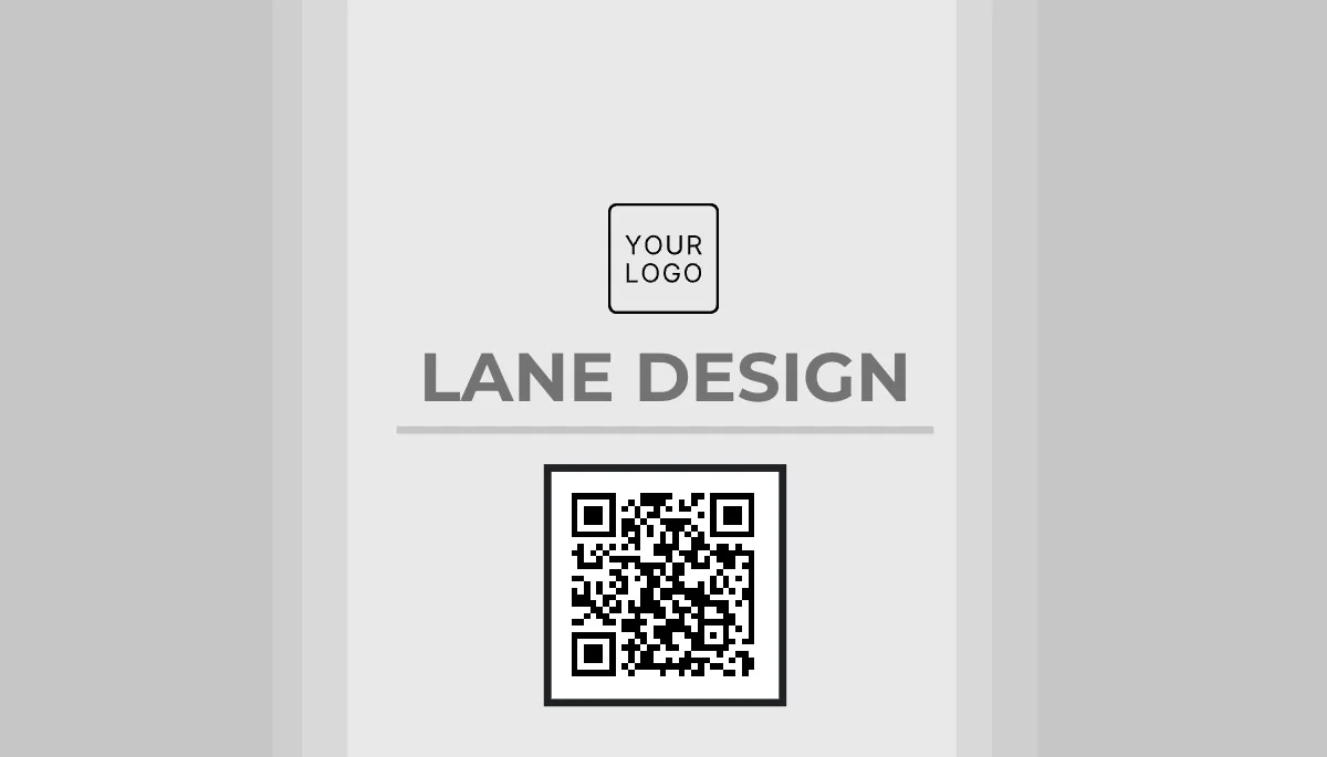 Free Matte White QR Code Business Card Template to Edit Online