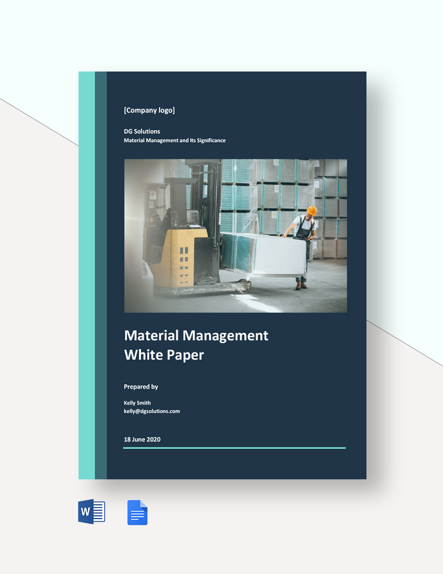 Material Management White Paper Template