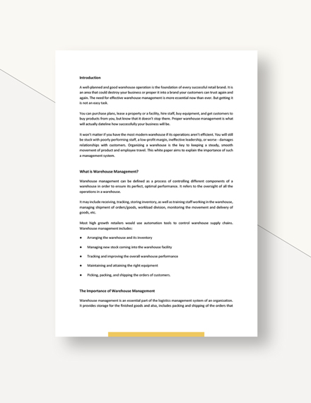 Literature review on warehouse management system pdf picture