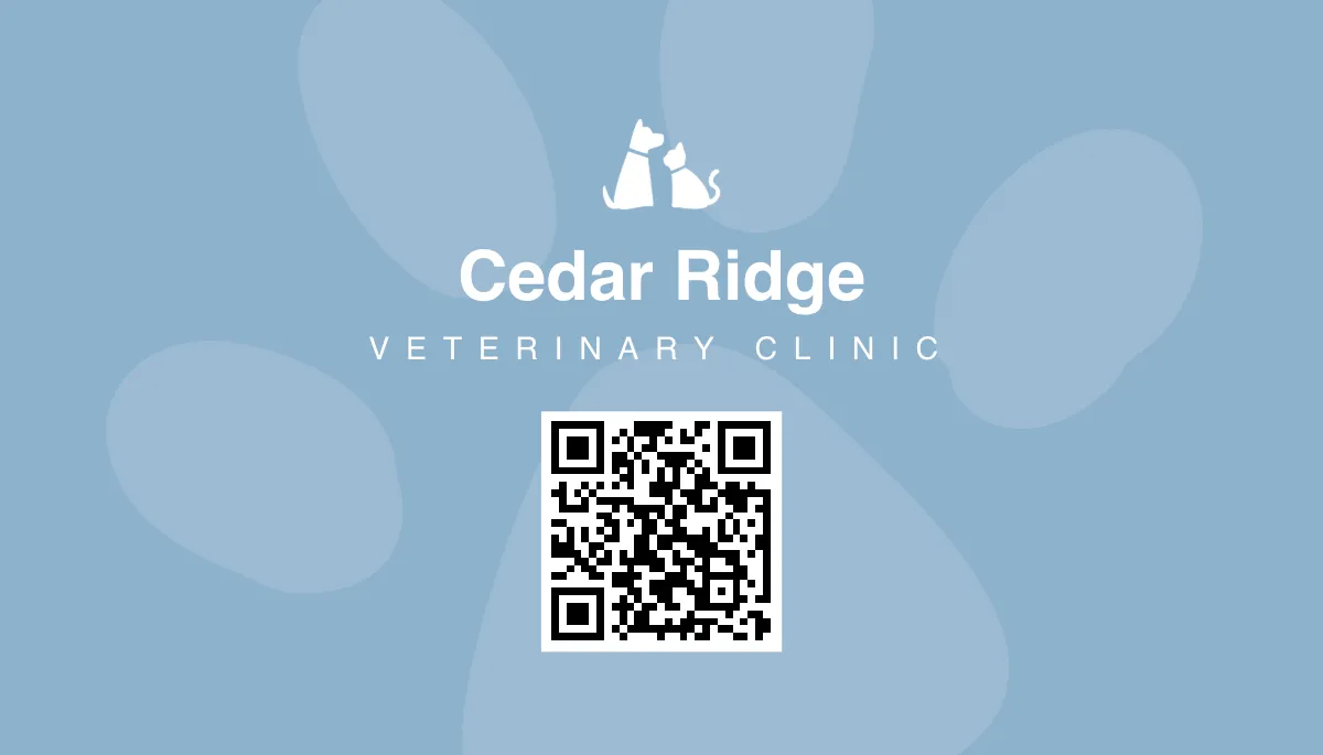 Free Medical Veterinarian Business Card Template to Edit Online