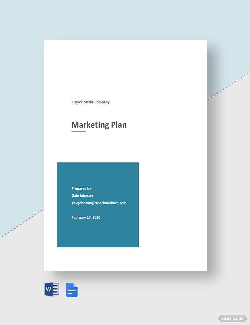 Advertising Agency Marketing Plan Template