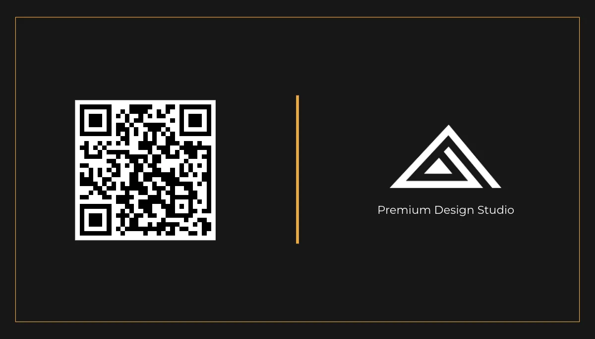 Free Premium QR Code Business Card Template to Edit Online