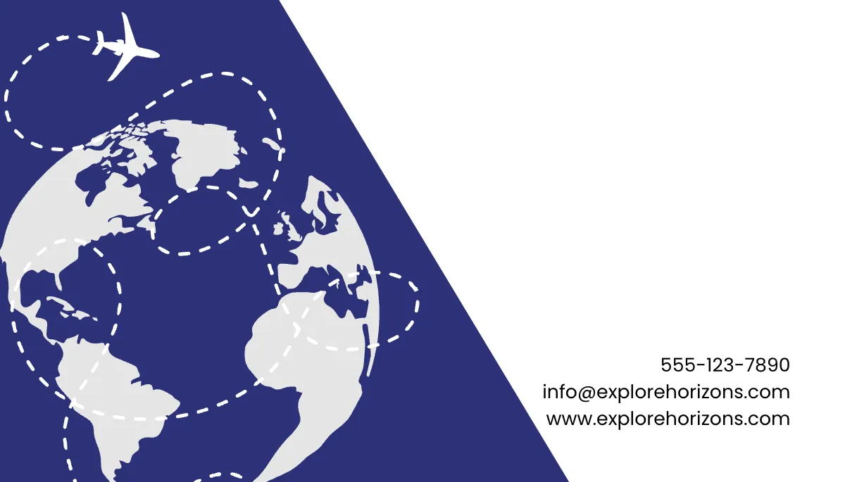Free Travel & Tourism Business Card Template to Edit Online