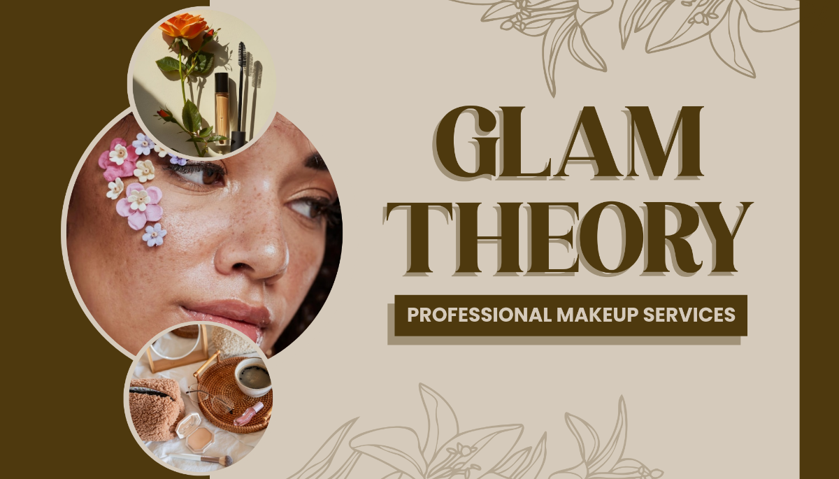 Free Makeup Artist Company Business Card Template to Edit Online