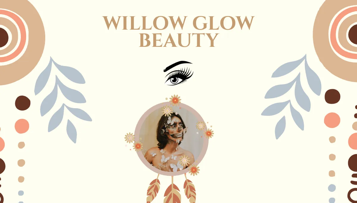 Free Boho Makeup Artist Business Card Design Template to Edit Online