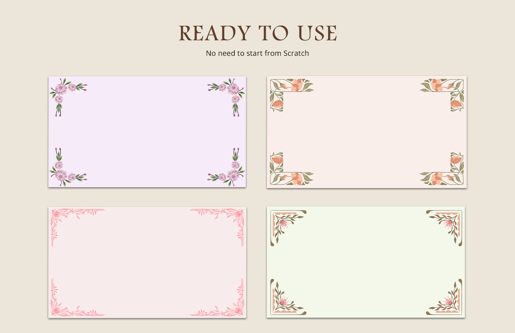 Corner Design Presentation Border