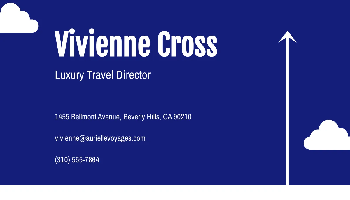 Free Elegant Travel Business Card Template to Edit Online