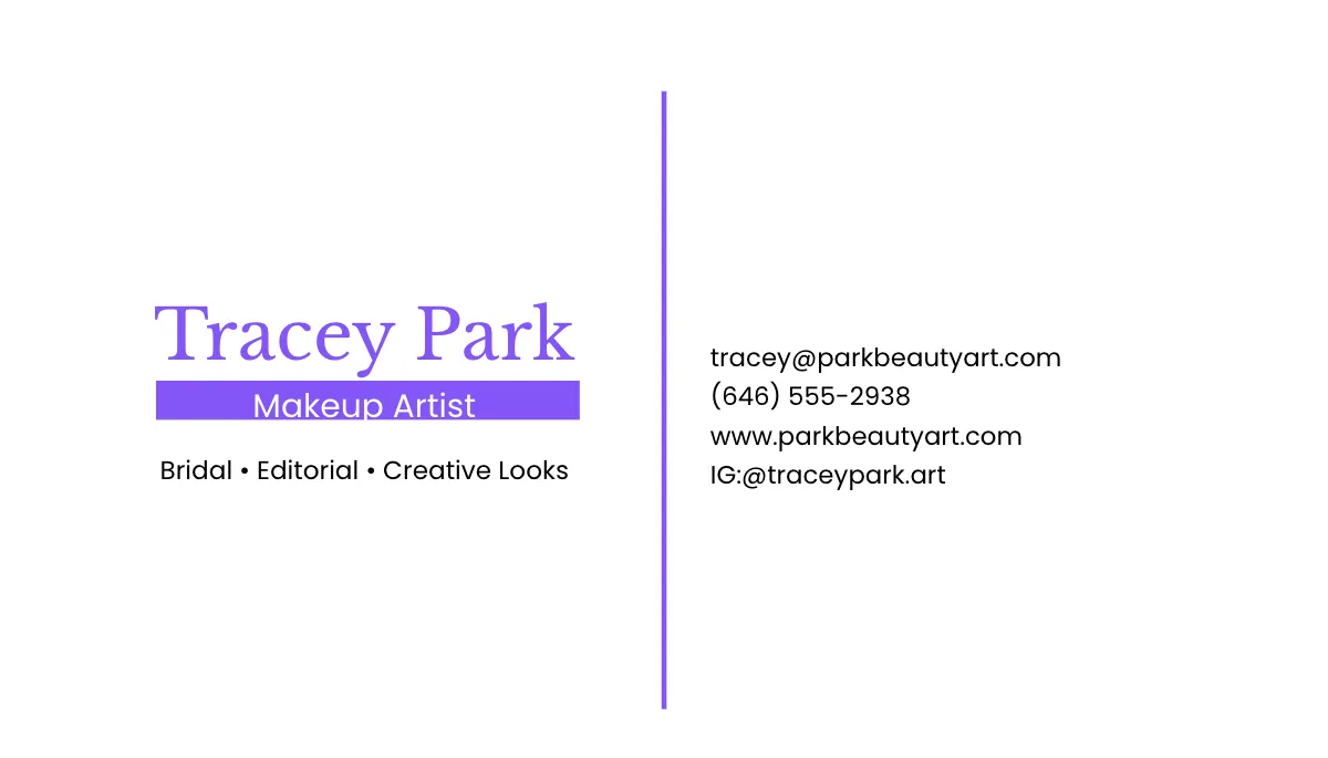 Free Colorful Makeup Artist Watercolor Business Card Template to Edit Online