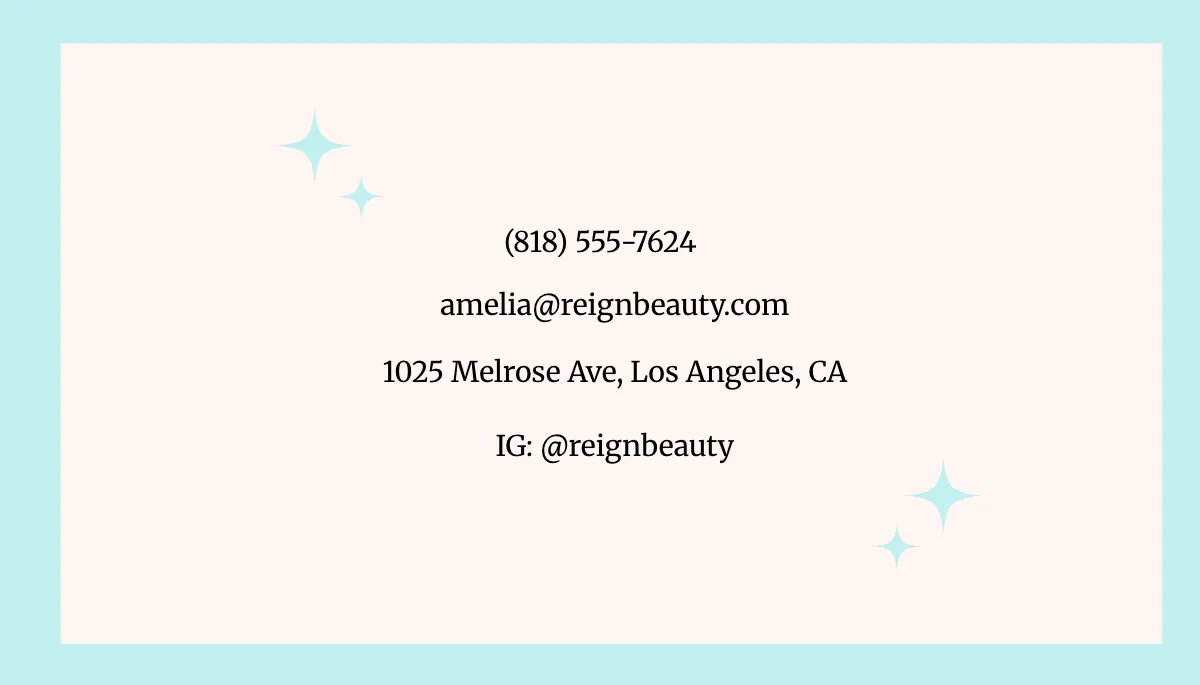 Free Makeup Artist & Specialist Business Card Template to Edit Online
