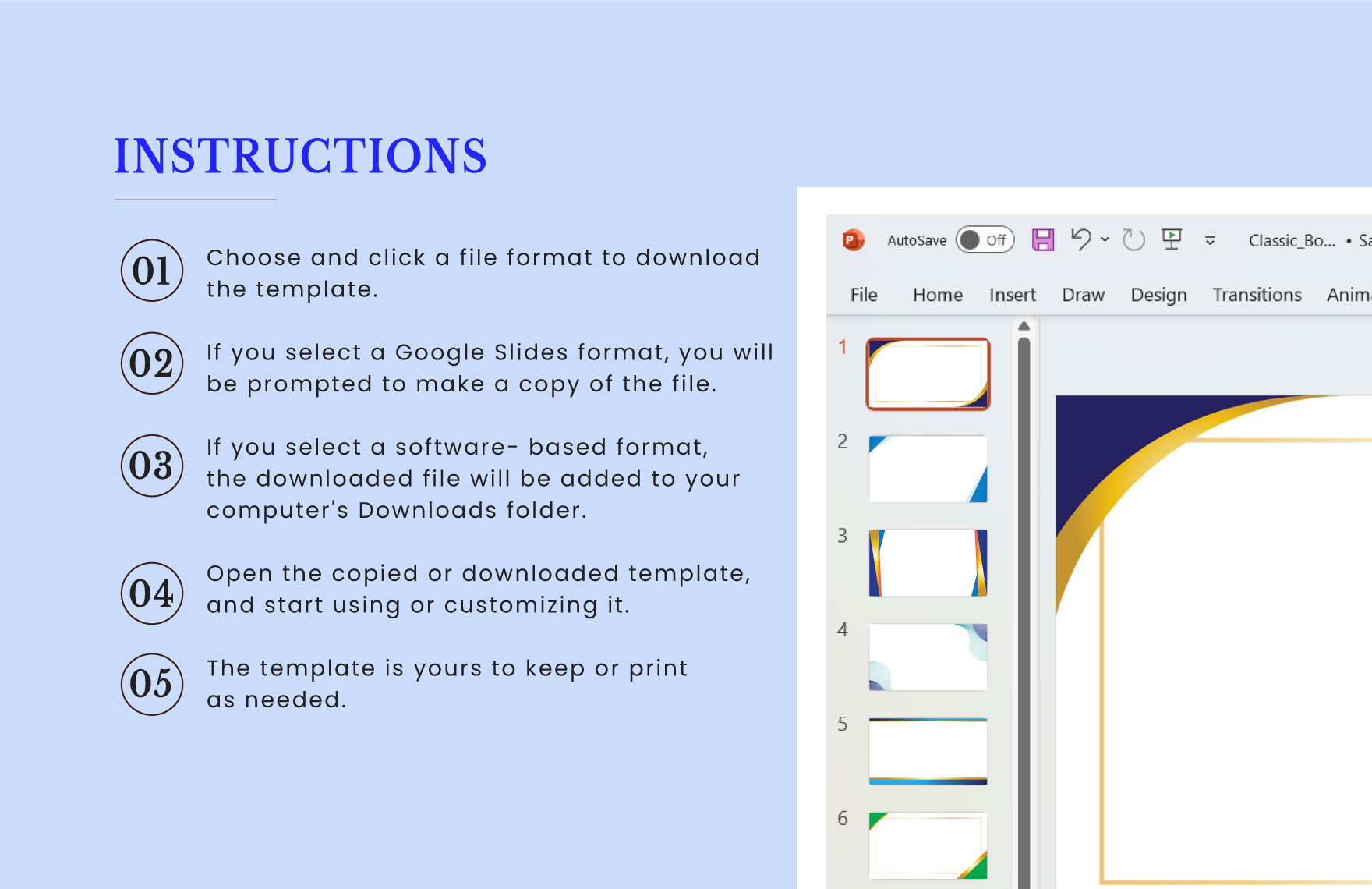 Professional Presentation Border