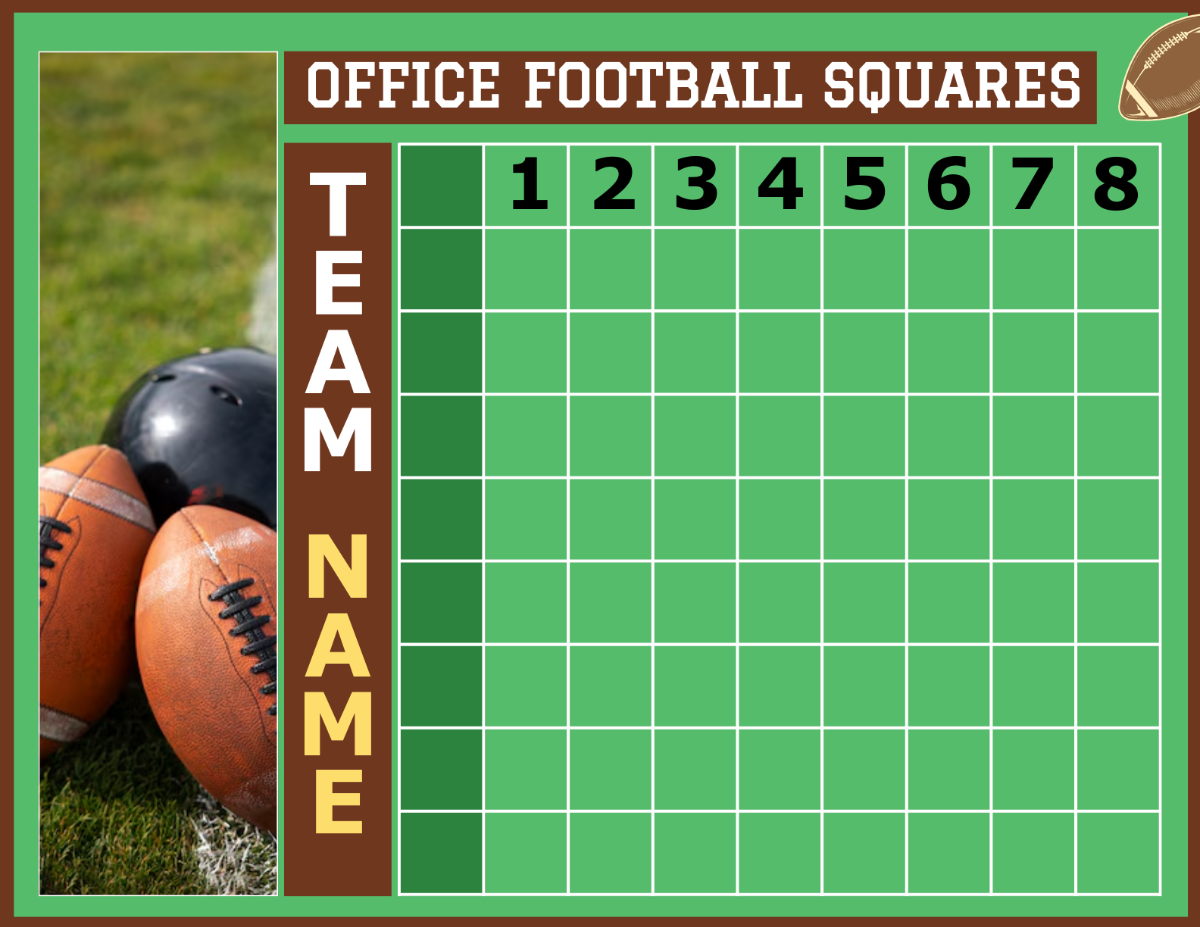 Free Printable Office Football Square Template to Edit Online