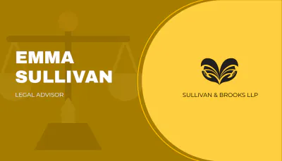 Free Gold Legal Lawyer Business Card Template to Edit Online