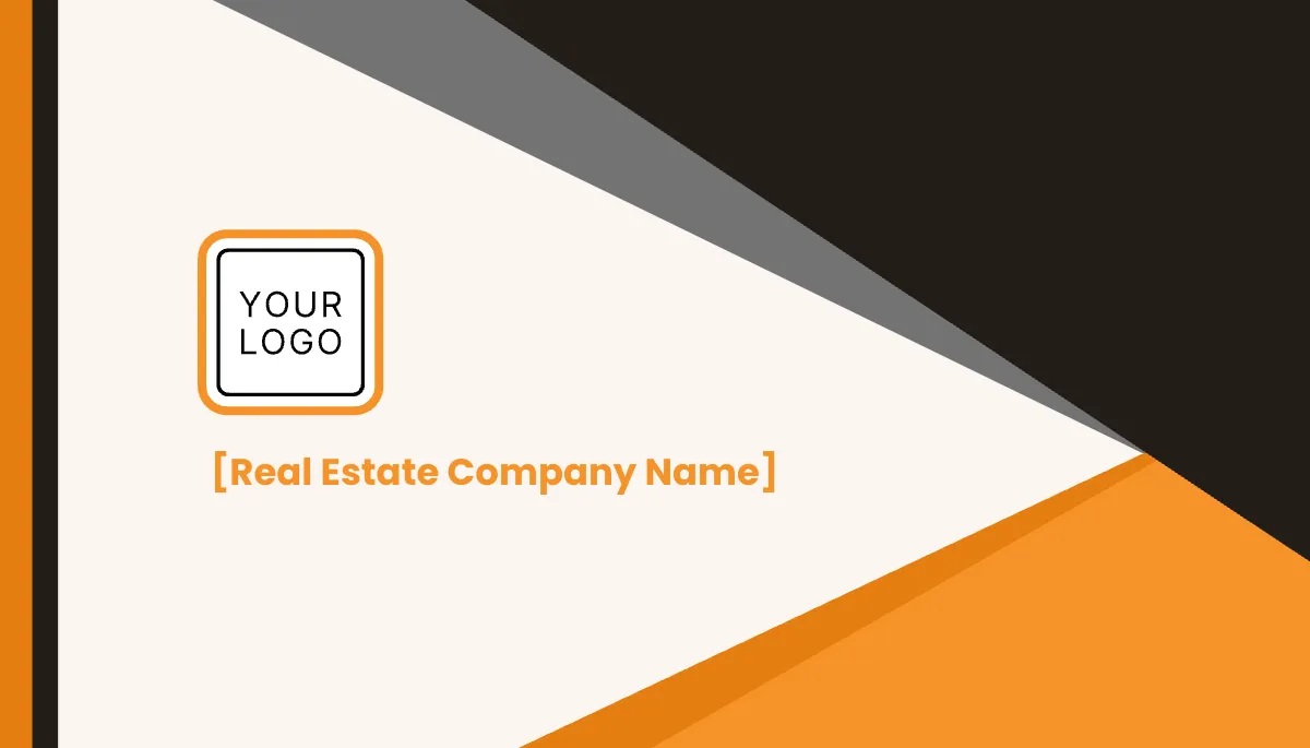 Free Blank Real Estate QR Code Business Card Template to Edit Online