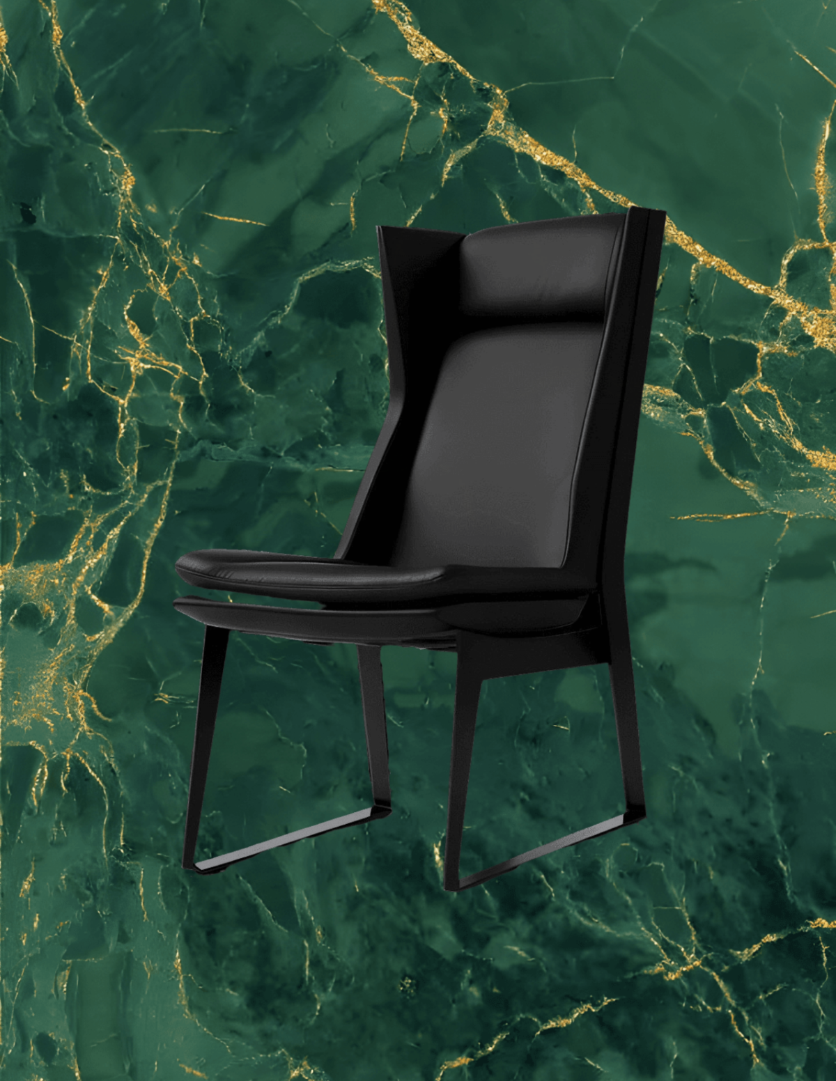 Free Green Gold Marble Photo Template to Edit Online