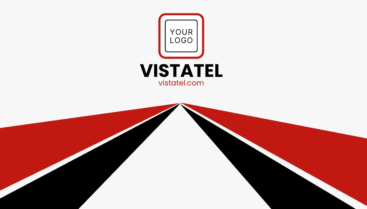 Free Geometric Background QR Code Business Card Template to Edit Online