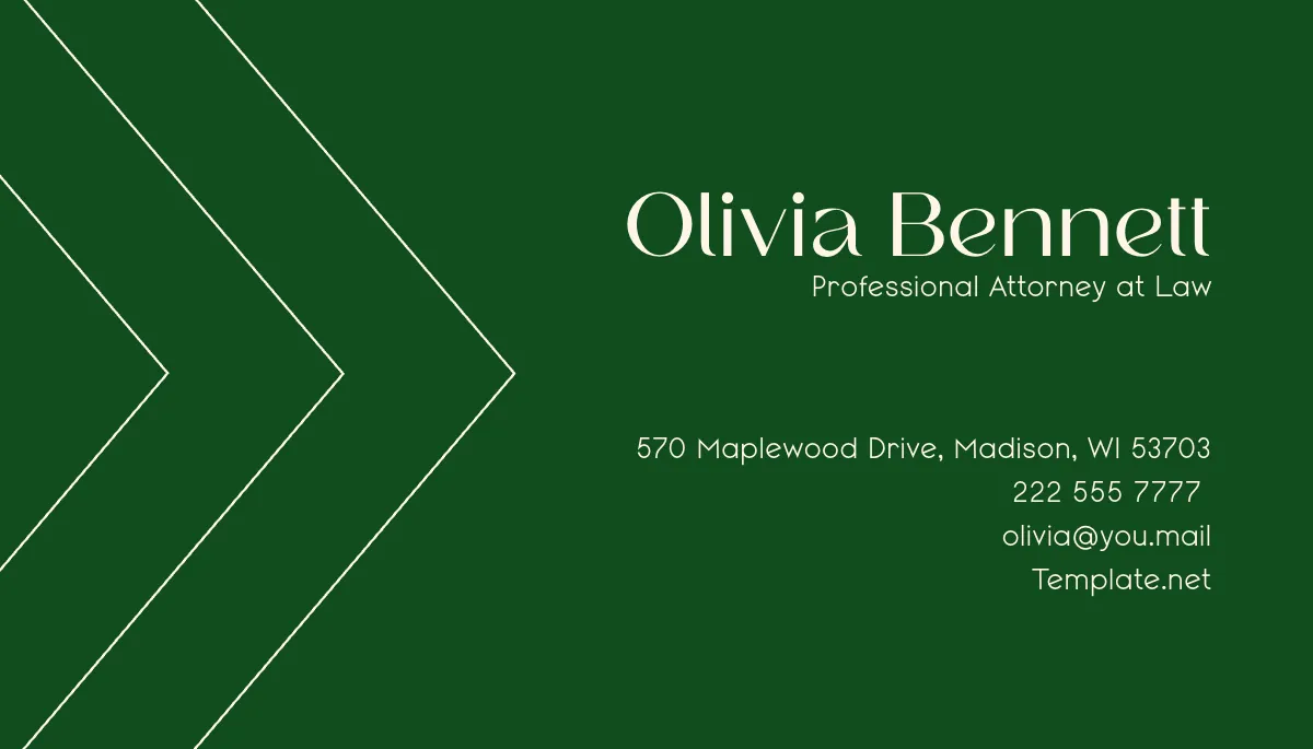 Free Professional Lawyer-Attorney Business Card Template to Edit Online
