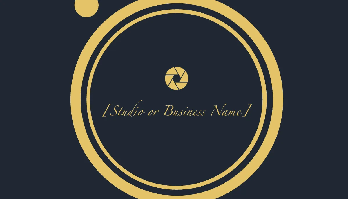 Free Blank Photography Business Card with Logo Template to Edit Online