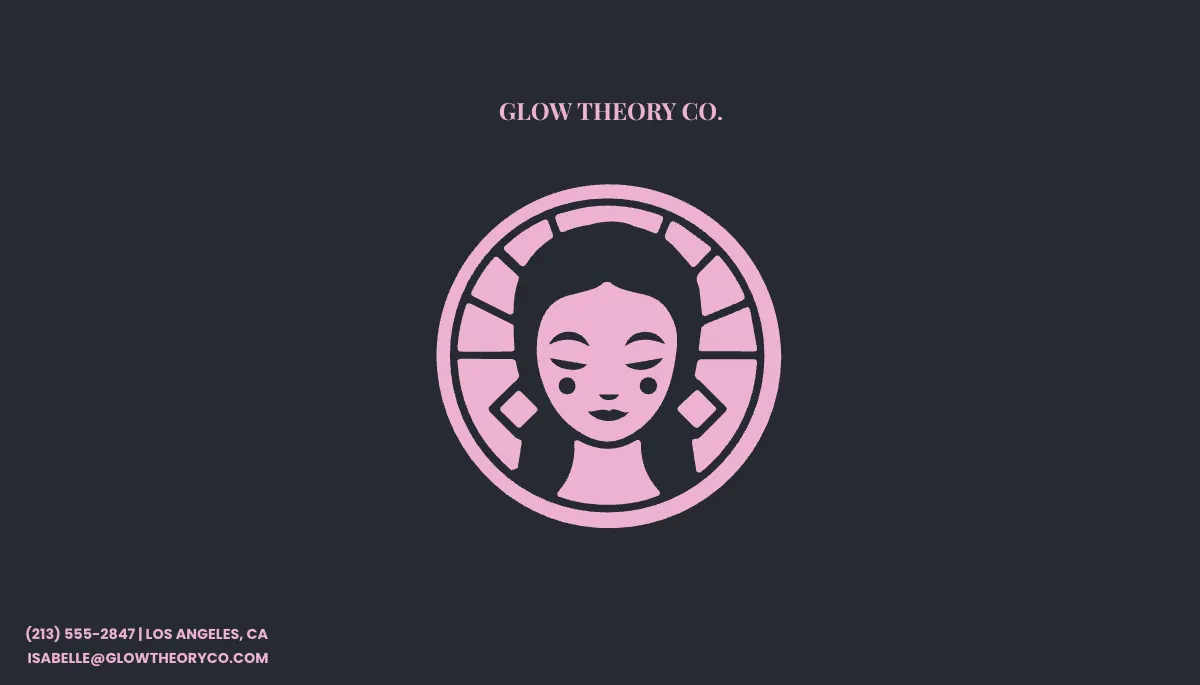 Free Beauty Consultant Business Card Template to Edit Online