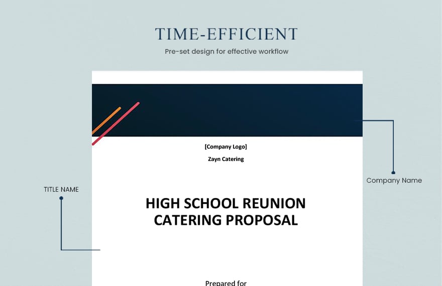 Catering Service Proposal Template