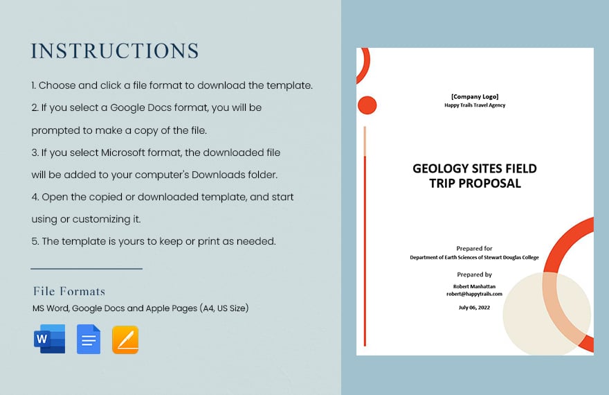 Travel Agency Proposal Template