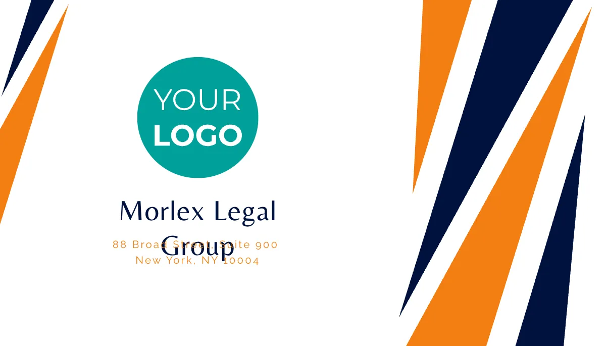 Free Monogram Lawyer Business Card Template to Edit Online