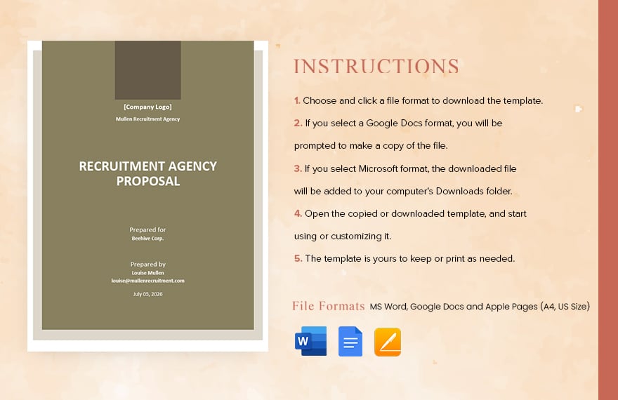 Recruitment Agency Proposal Template