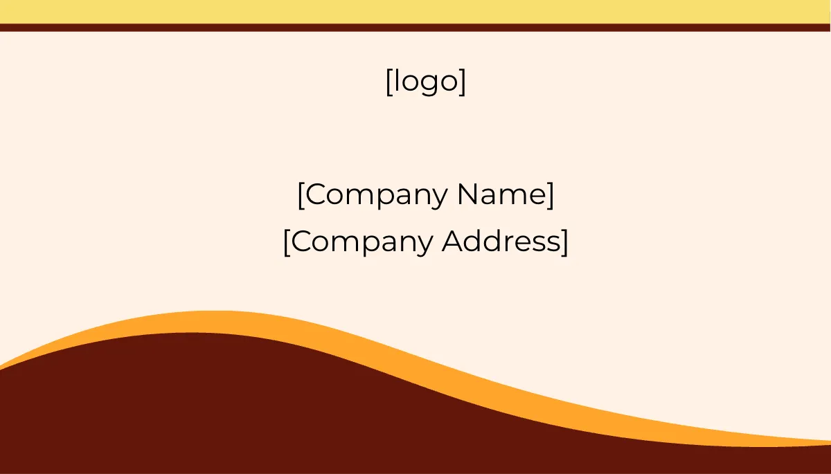 Free Blank Multicolor Catering Business Card Template to Edit Online