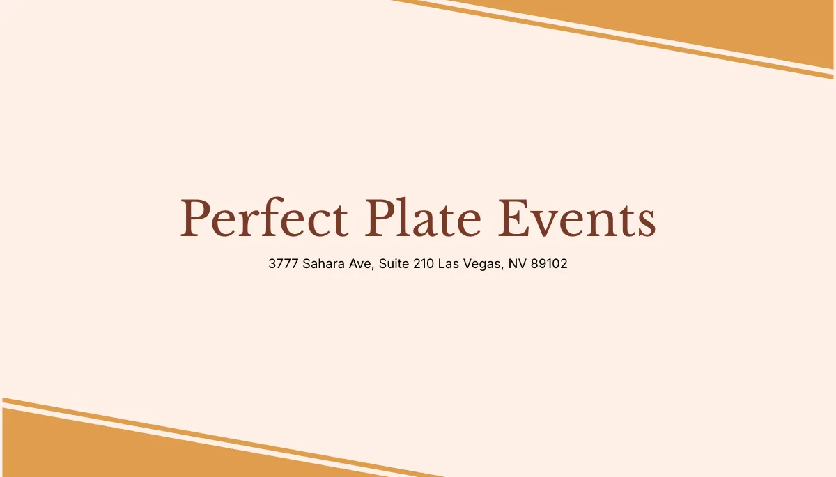 Free Catering Event Business Card Printable Template to Edit Online