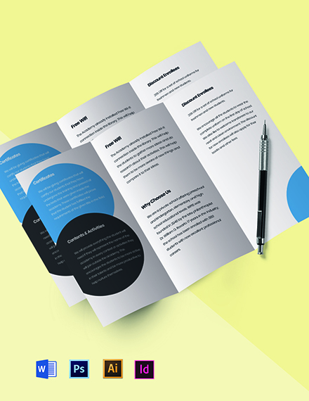 Tri Fold Brochure Ai Template