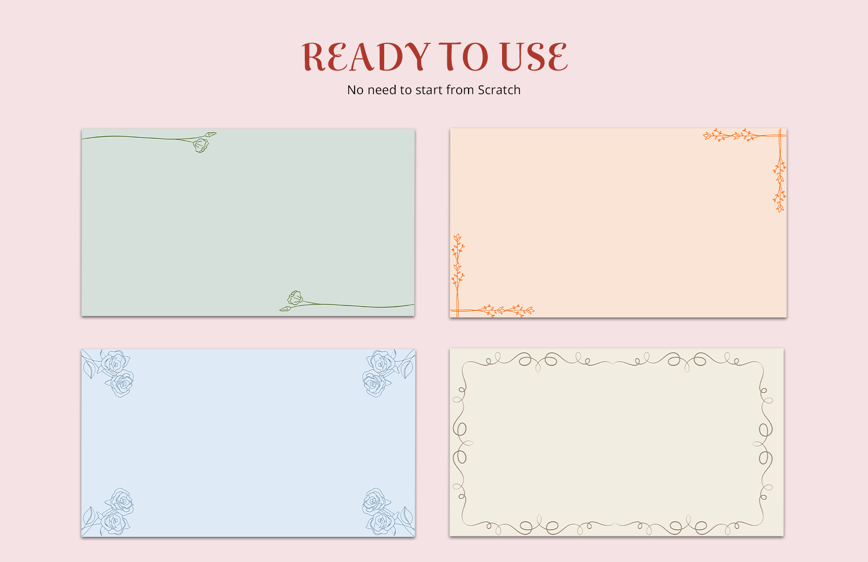 Thin Presentation Border