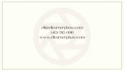Free Minimalist Photography Business Card Design Template to Edit Online