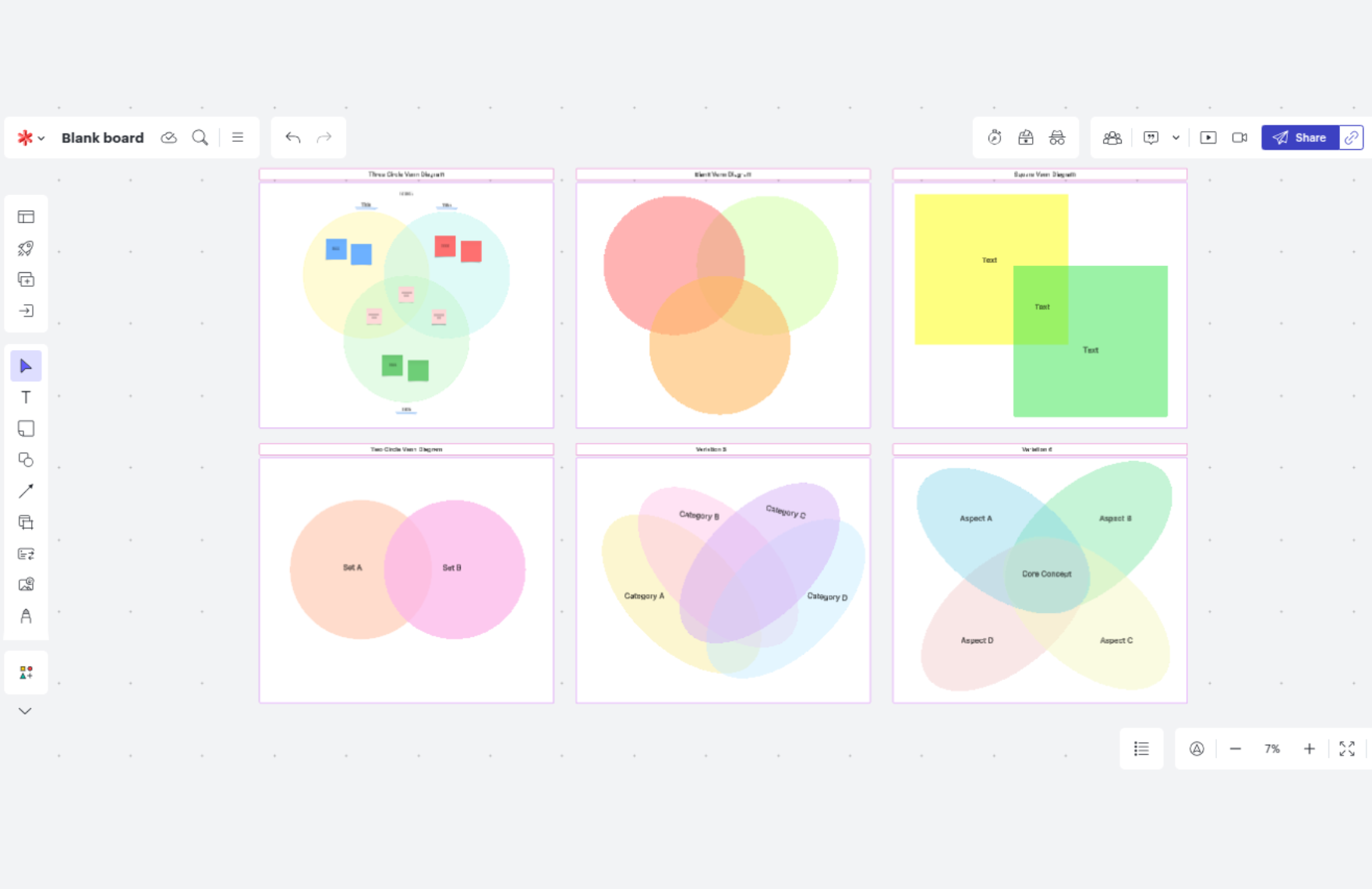 Free Venn Diagram Template