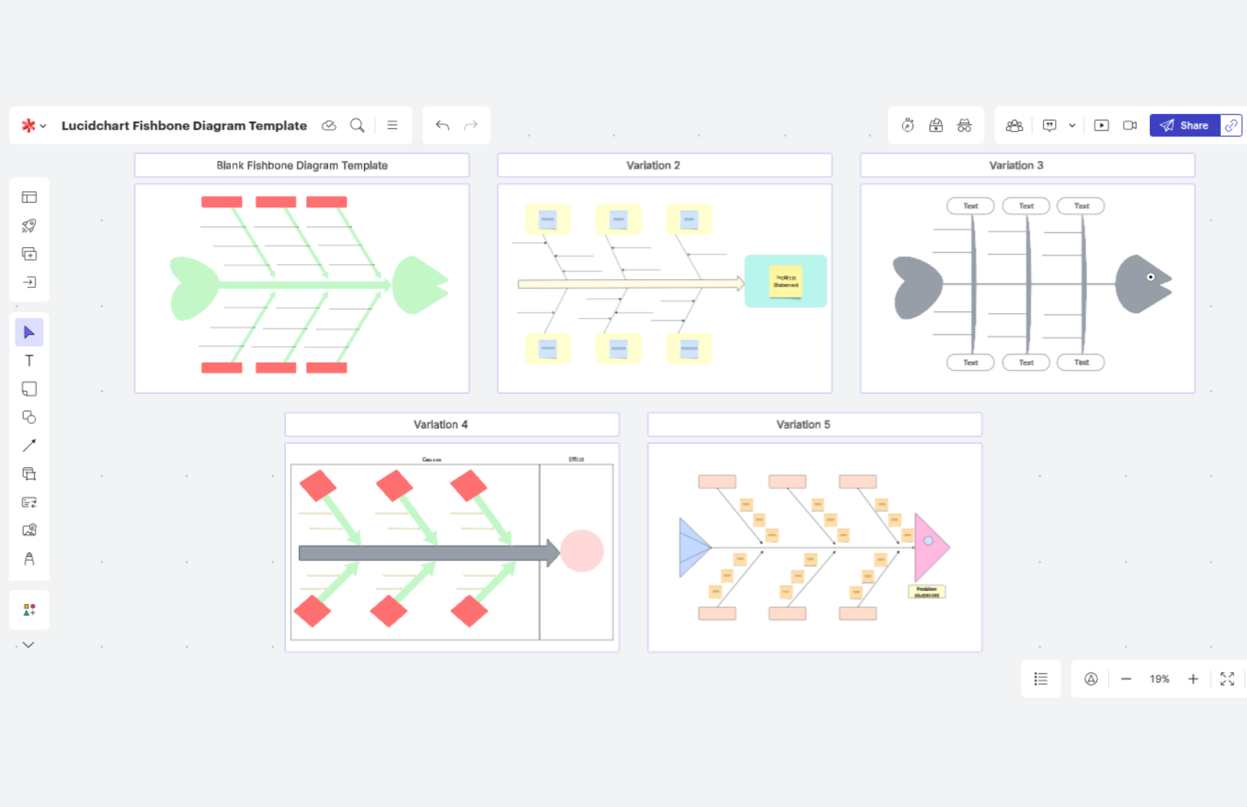 Free Fishbone Diagram Template