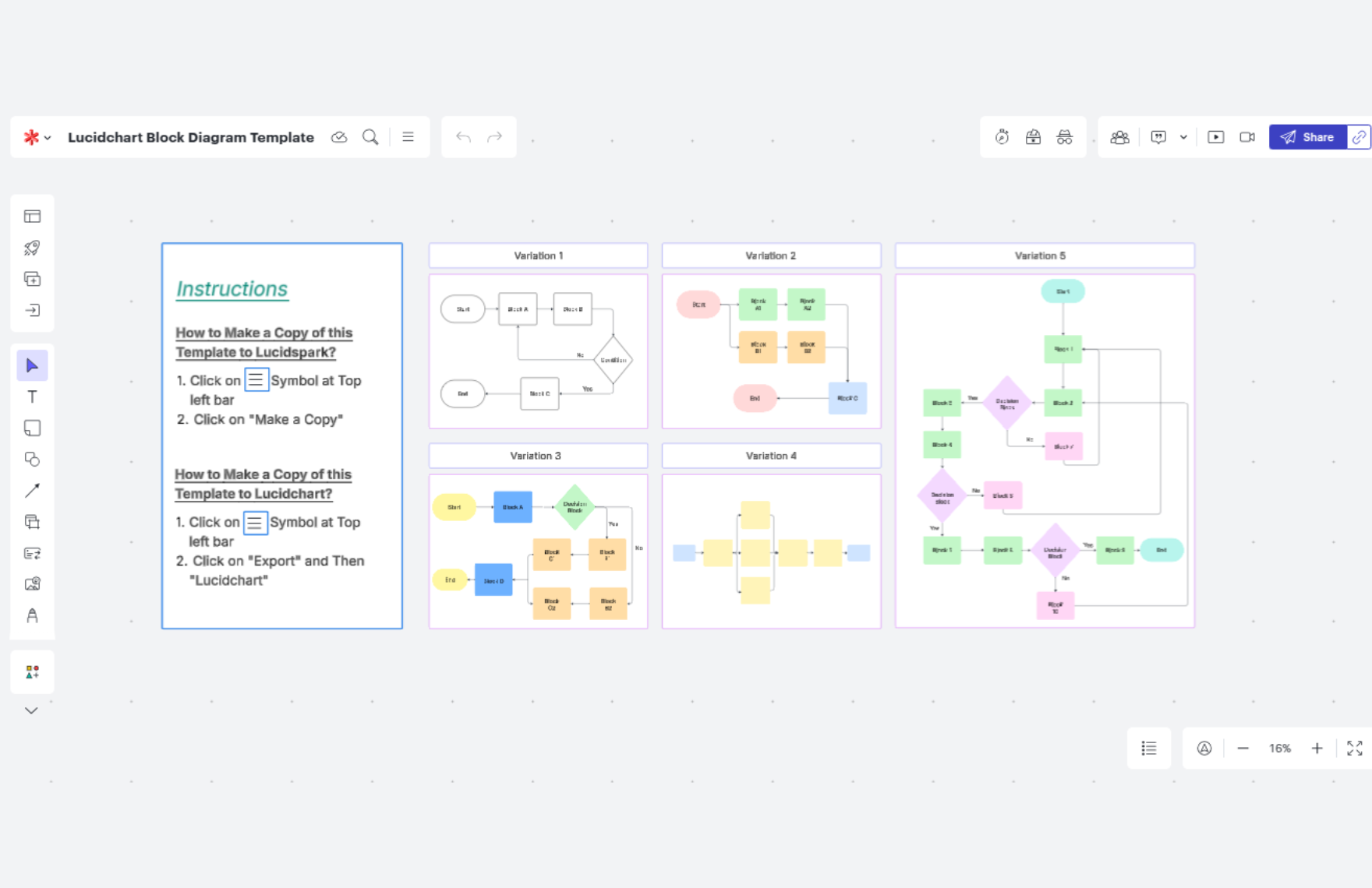 Free Block Diagram Template