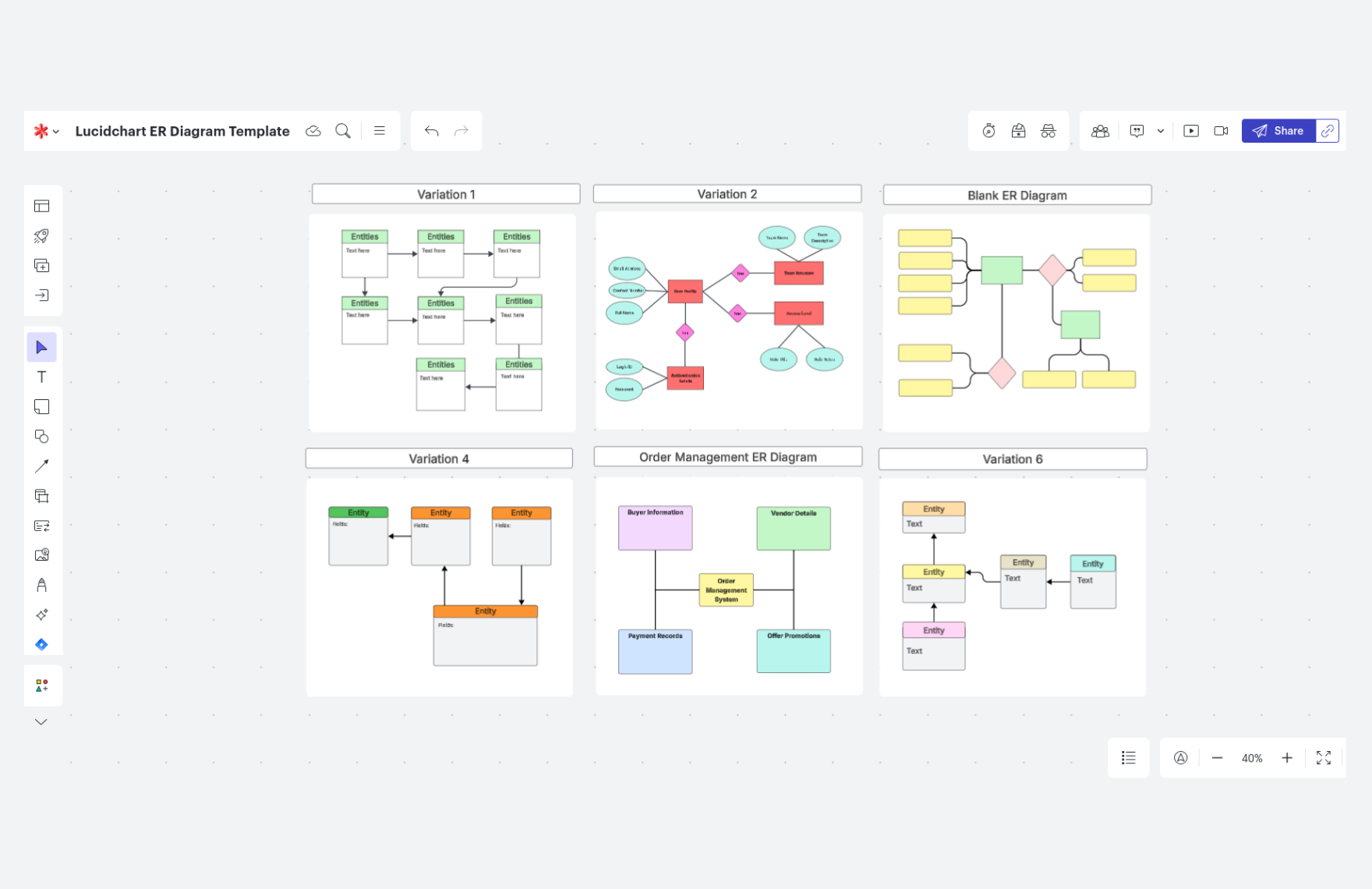 Free ER Diagram Template