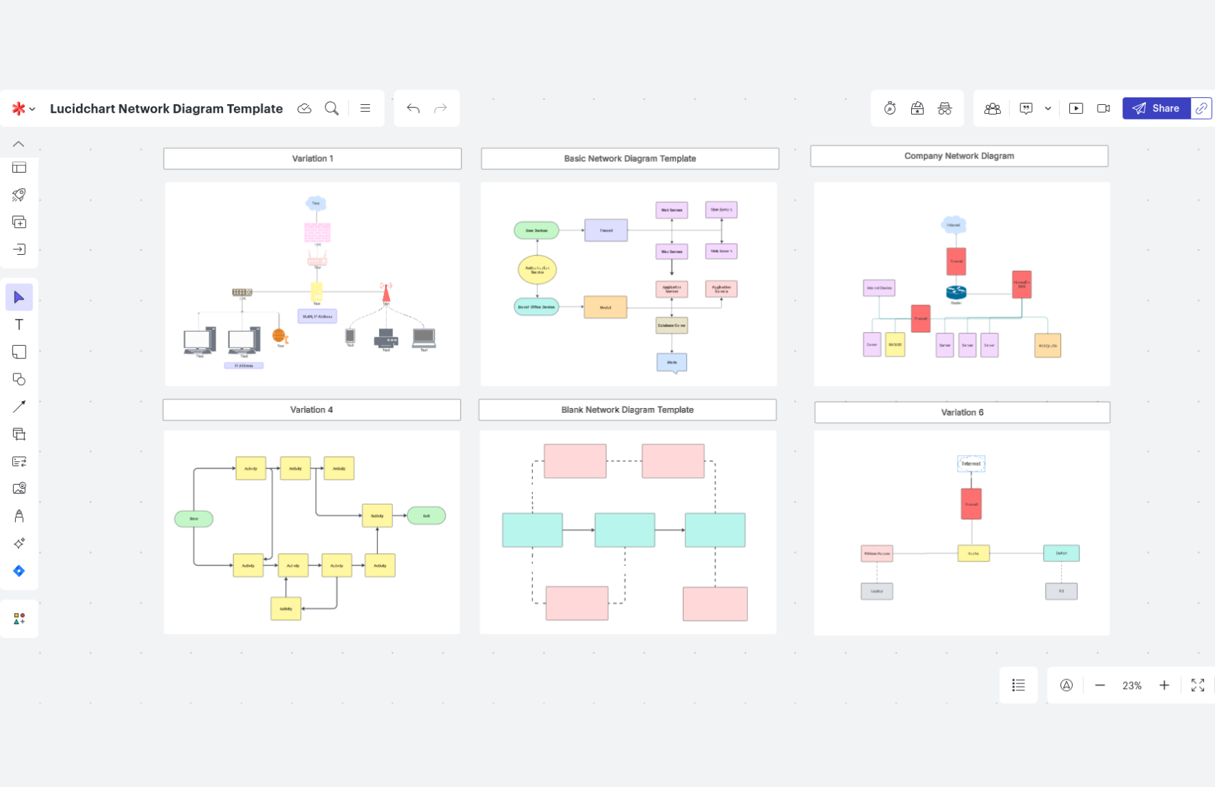 Free Network Diagram Template