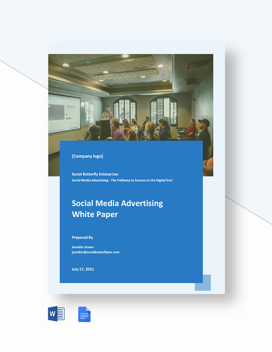 Social Media Advertising White Paper Template
