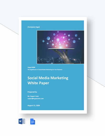 FREE Simple Marketing White Paper Template - Word (DOC) | Google Docs