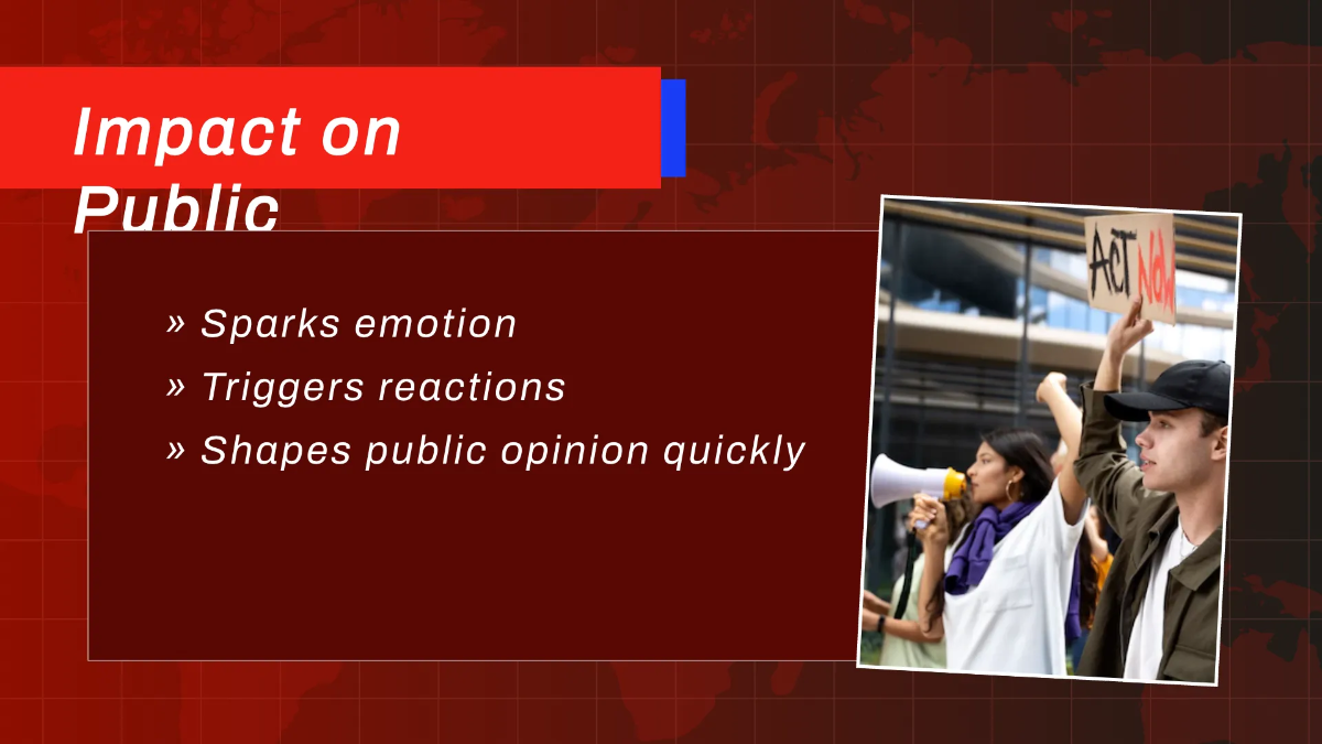 Free Breaking News Presentation Template to Edit Online