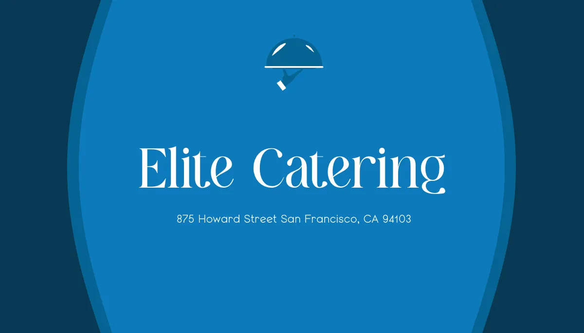 Free Editable Corporate Catering Business Card Template to Edit Online