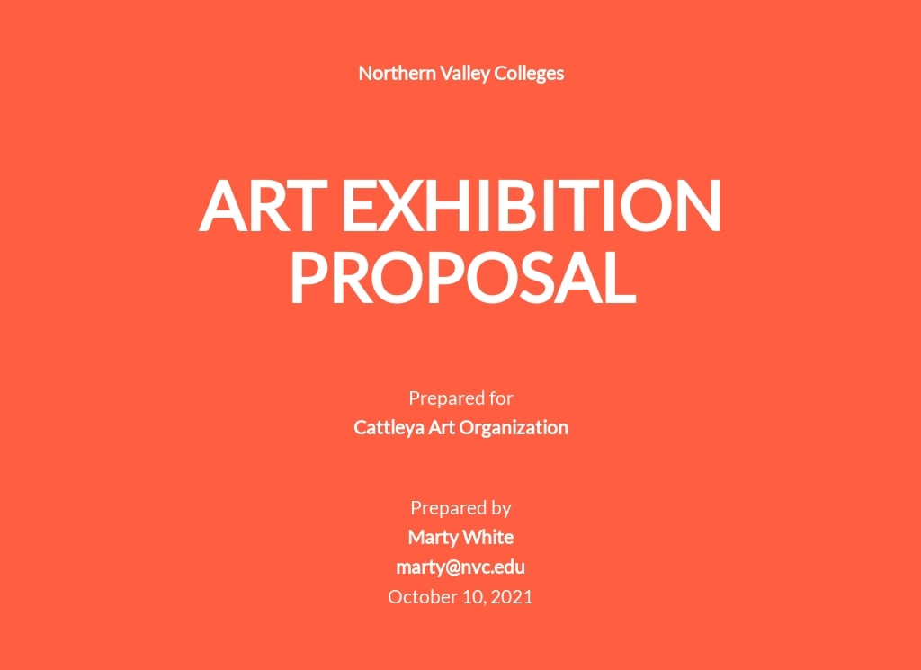 4+ FREE Exhibition Proposal Templates [Edit & Download]