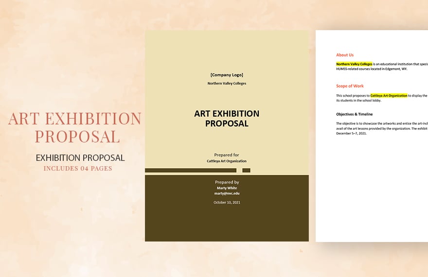 Art Exhibition Proposal Template