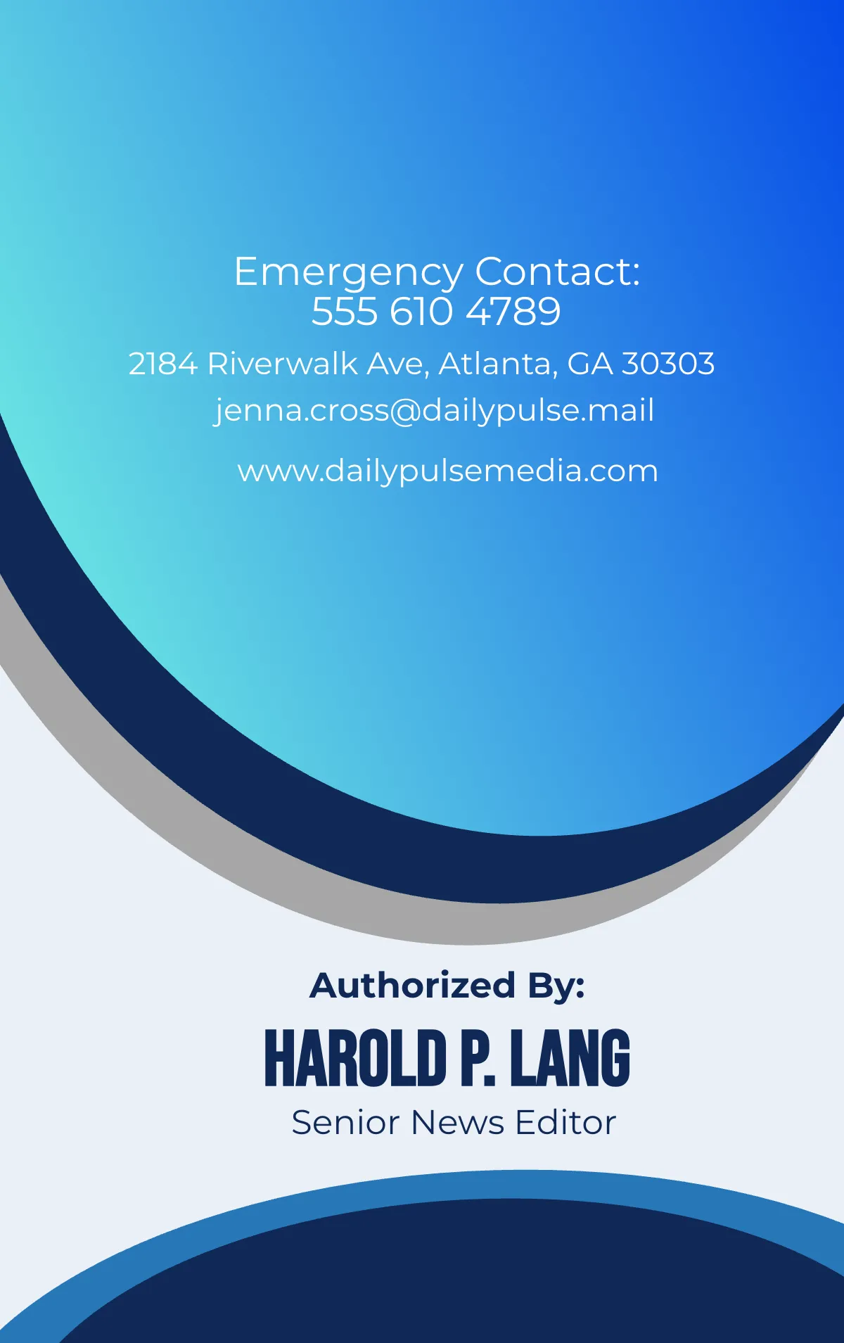 Free Press Reporter ID Card Template to Edit Online