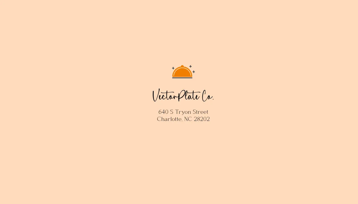 Free Catering Vector Business Card Template to Edit Online