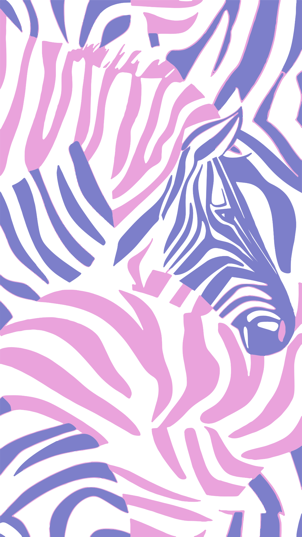 Free Zebra Preppy Wallpaper Template