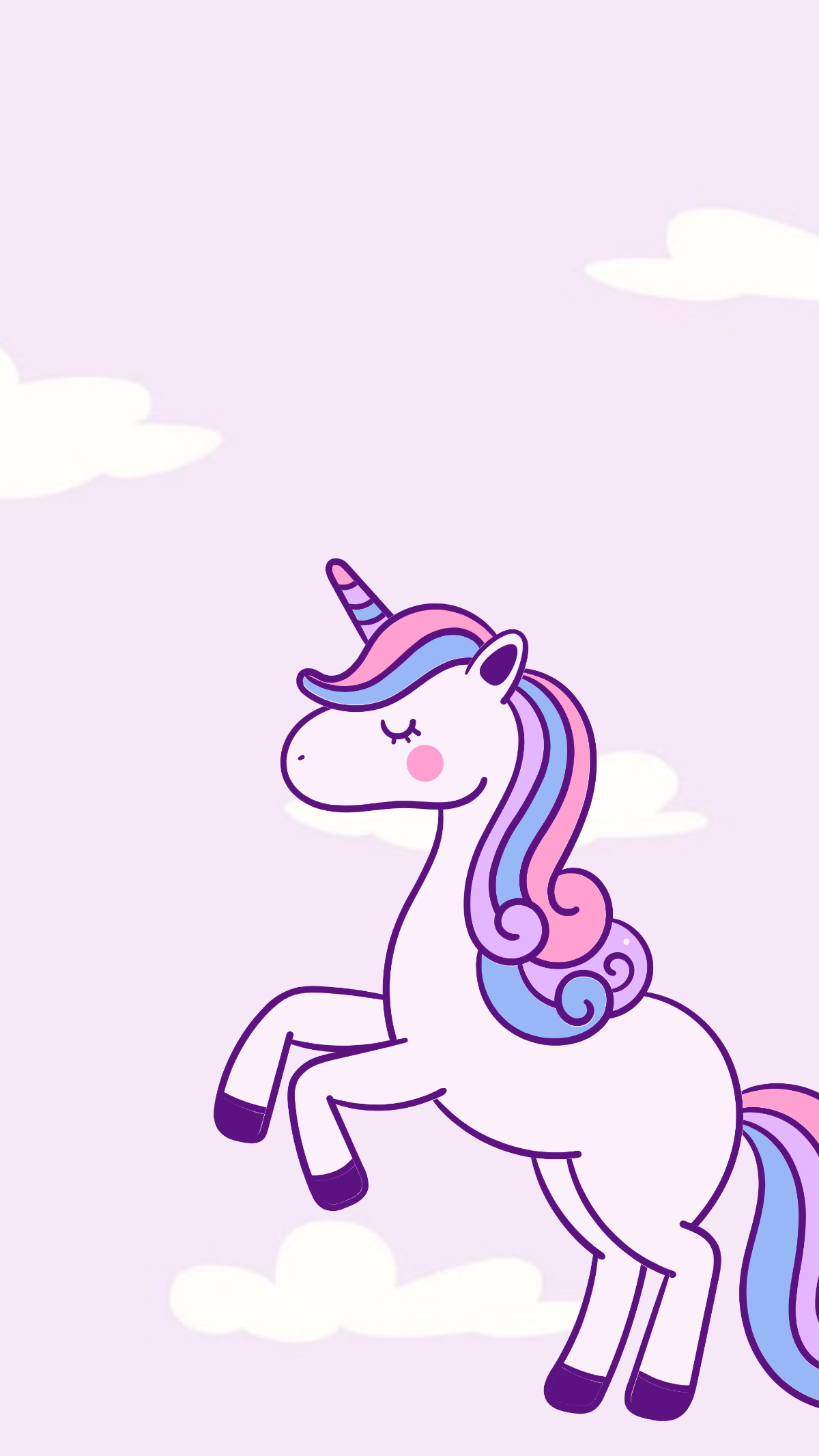 Free Unicorn Preppy Wallpaper Template