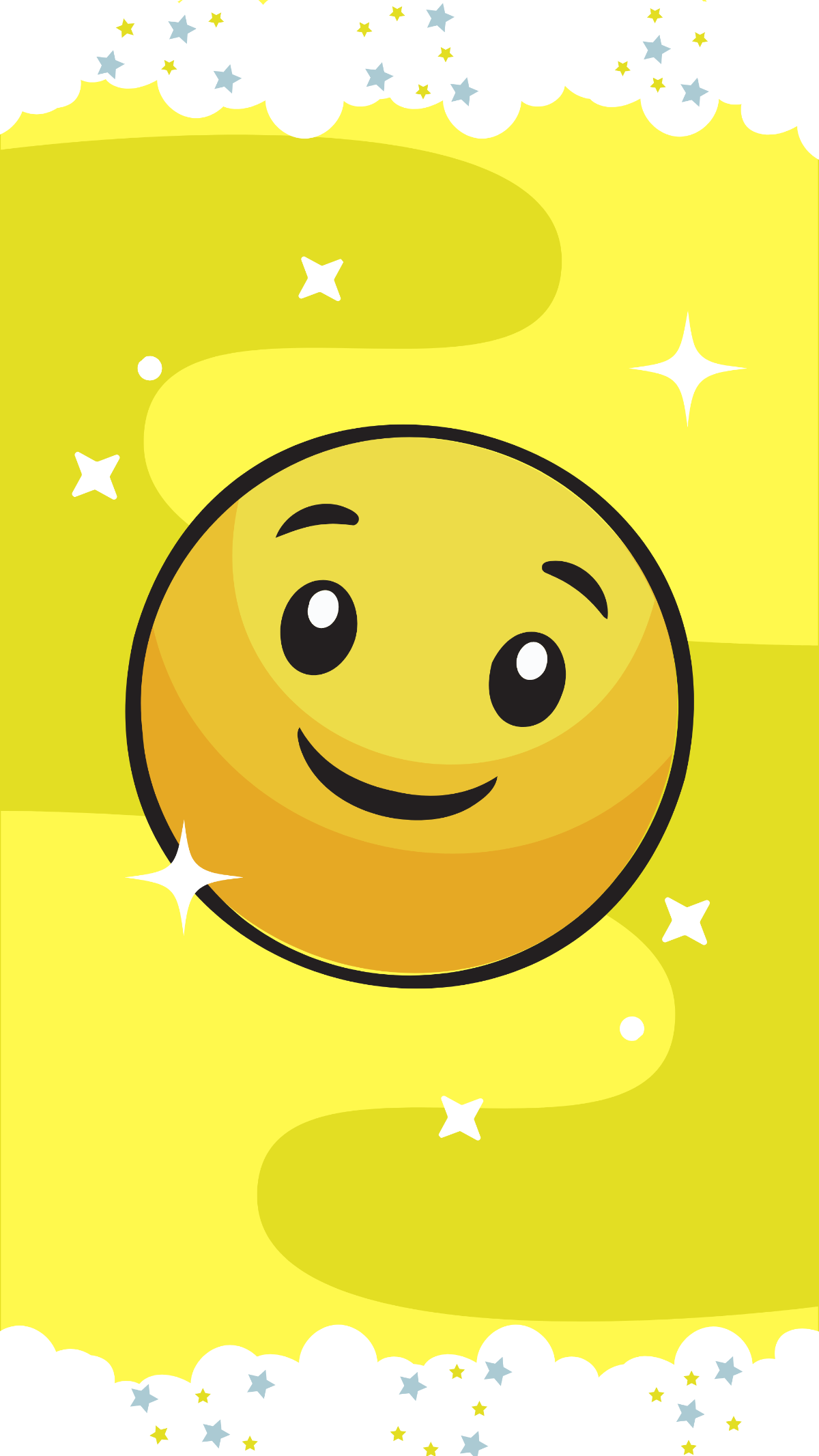 Free Smiley Face Preppy Wallpaper to Edit Online