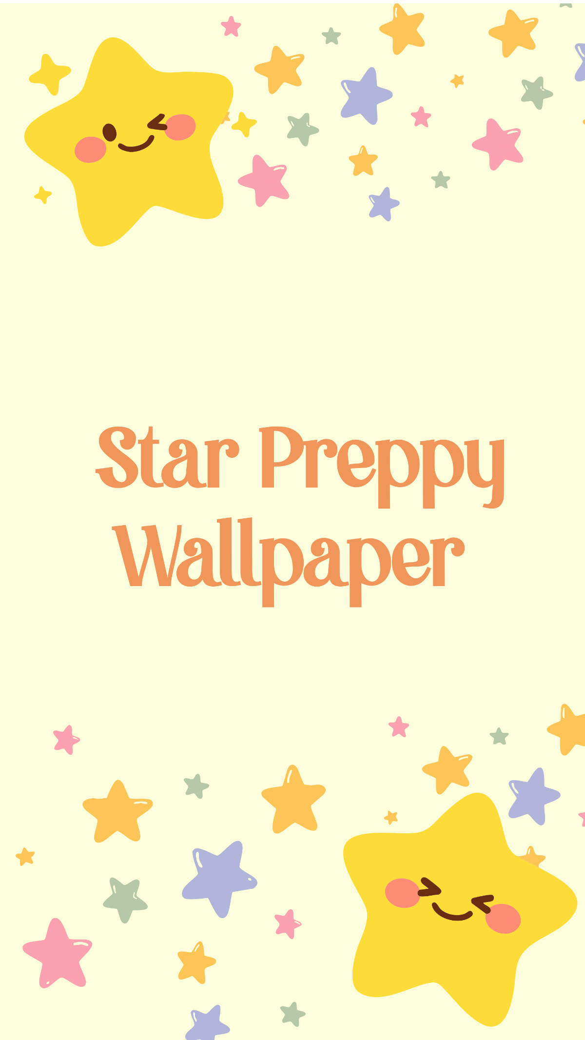Free Star Preppy Wallpaper Template