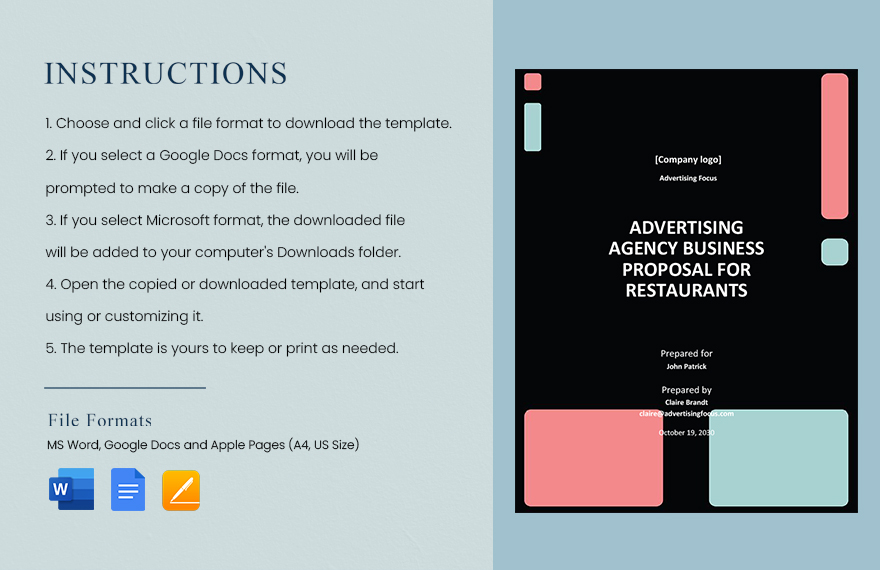 Advertising Agency Business Proposal Template