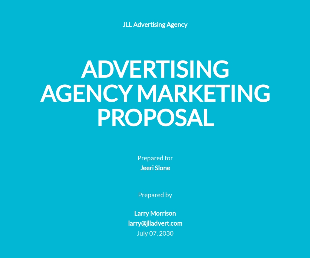 22+ FREE Advertising Agency Proposal Templates [Edit & Download